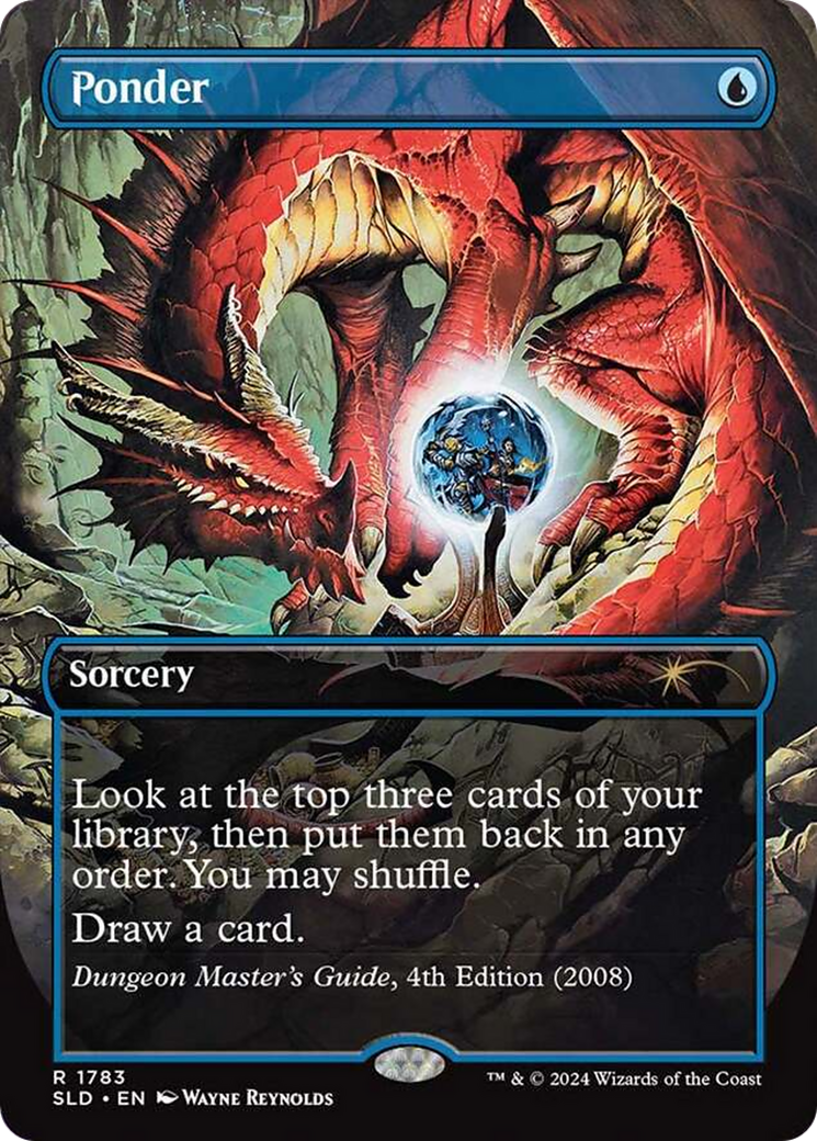Ponder (SLD-1783) - Secret Lair Drop (Borderless) Foil-1