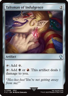 Talisman of Indulgence (Surge Foil) [FINAL FANTASY Commander]-1