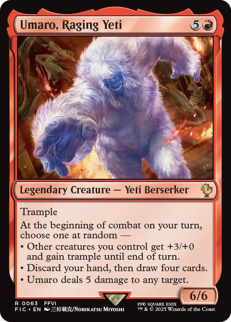 Umaro, Raging Yeti (Surge Foil) [FINAL FANTASY Commander]-1