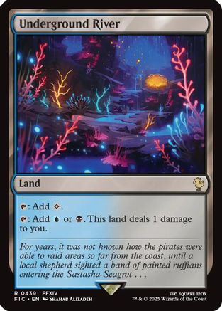 Underground River (Surge Foil) (FIC-439) - Commander: FINAL FANTASY Foil-1