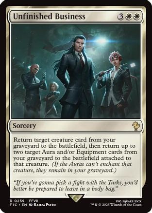 Unfinished Business (Surge Foil) (FIC-259) - Commander: FINAL FANTASY Foil-1