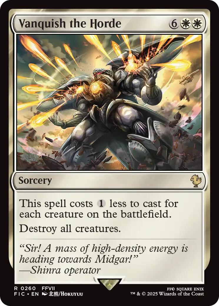 Vanquish the Horde (Surge Foil) [FINAL FANTASY Commander]-1