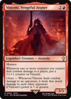 Vincent, Vengeful Atoner (Surge Foil) [FINAL FANTASY Commander]-1