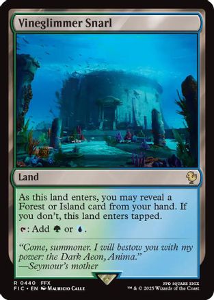Vineglimmer Snarl (Surge Foil) (FIC-440) - Commander: FINAL FANTASY Foil-1