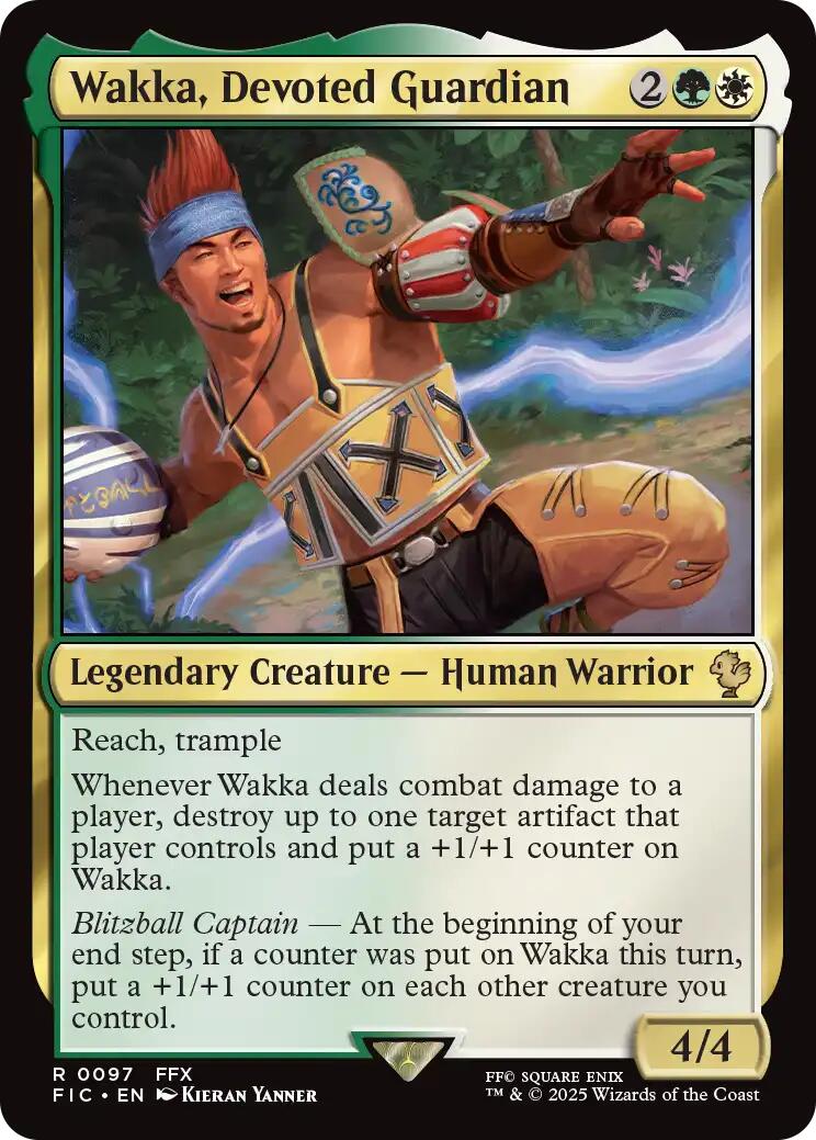 Wakka, Devoted Guardian (Surge Foil) [FINAL FANTASY Commander]-1