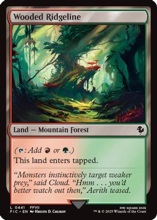 Wooded Ridgeline (Surge Foil) (FIC-441) - Commander: FINAL FANTASY Foil-1