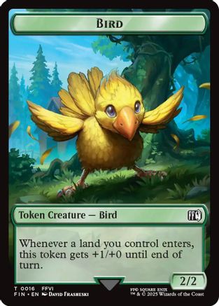 Bird (0016) // Wizard (0014) Double-Sided Token [FINAL FANTASY Tokens]-4
