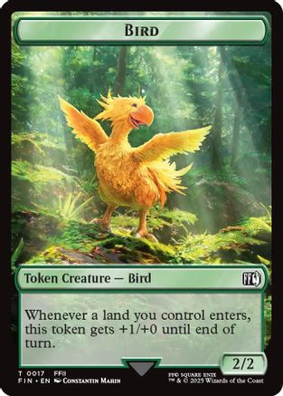 Bird (0017) // Wizard (0015) Double-Sided Token [FINAL FANTASY Tokens]-3