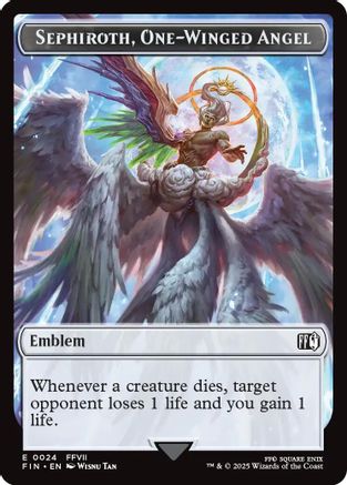 Emblem - Sephiroth, One-Winged Angel // Robot Warrior Double-Sided Token [FINAL FANTASY Tokens]-4