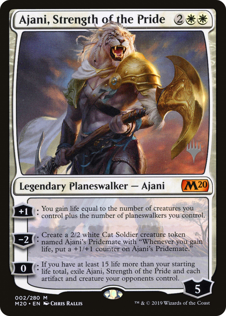 Ajani, Strength of the Pride (Promo Pack) [Core Set 2020 Promos]-1