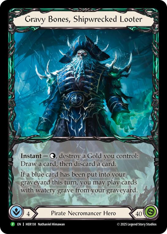 Gravy Bones, Shipwrecked Looter [HER138] (Promo)  Rainbow Foil-1