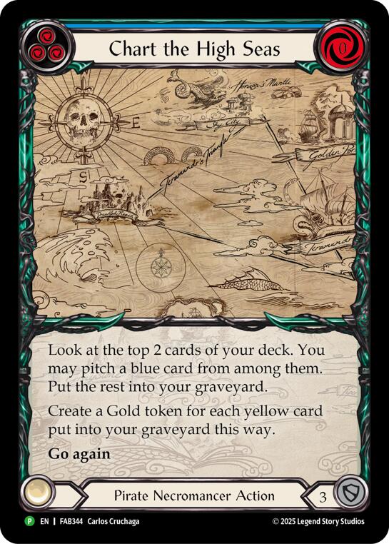 Chart the High Seas [FAB344] (Promo)  Rainbow Foil-1