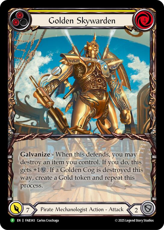 Golden Skywarden [FAB343] (Promo)  Rainbow Foil-1