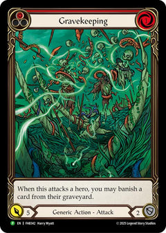 Gravekeeping (Red) [FAB342] (Promo)  Rainbow Foil-1