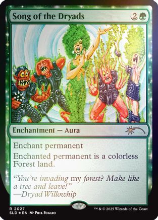 Song of the Dryads (2027) (Rainbow Foil) [Secret Lair Drop Series]-1