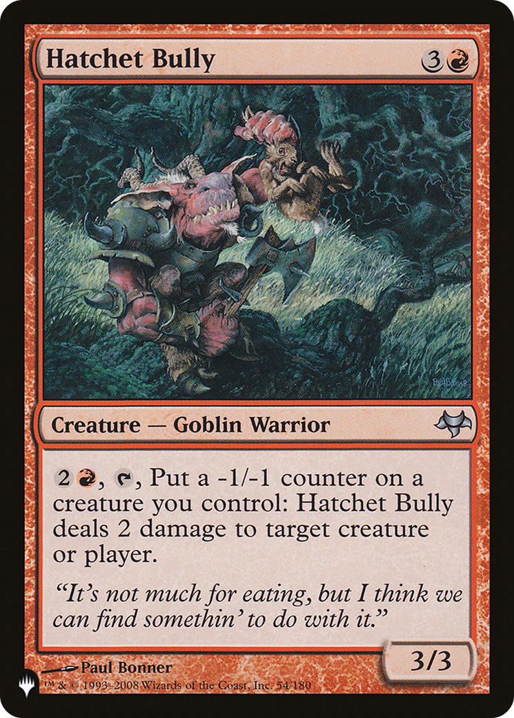Hatchet Bully [The List]-1