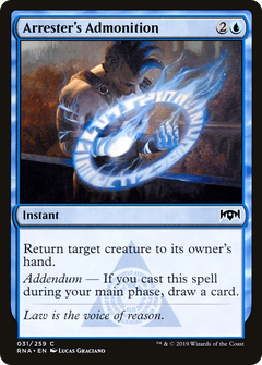 Arrester's Admonition [Ravnica Allegiance]-1