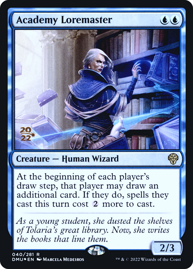 Academy Loremaster [Dominaria United Prerelease Promos]-1