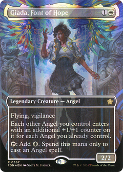 Giada, Font of Hope (Borderless) (Mana Foil) [Foundations]-1