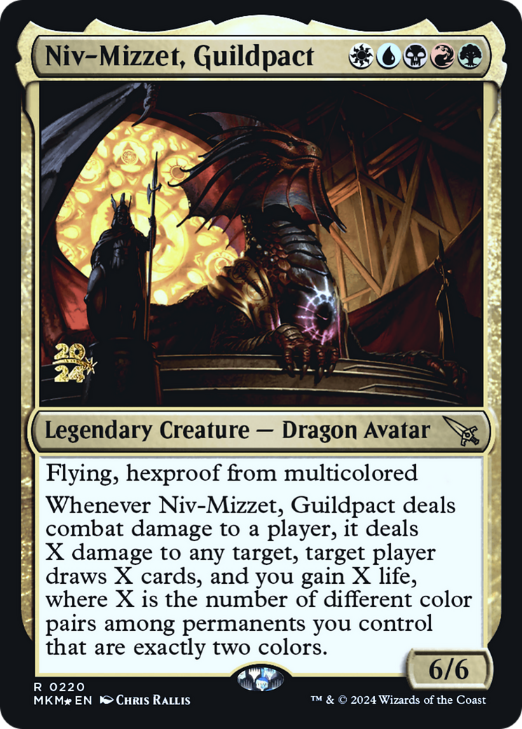 Niv-Mizzet, Guildpact [Murders at Karlov Manor Prerelease Promos]-1