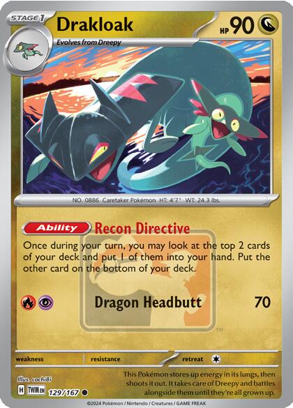 Drakloak (129/167) [League & Championship Cards]-1