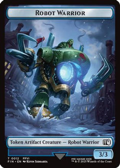 Robot Warrior (0012) // Copy (0001) Double-Sided Token [FINAL FANTASY Tokens]-3