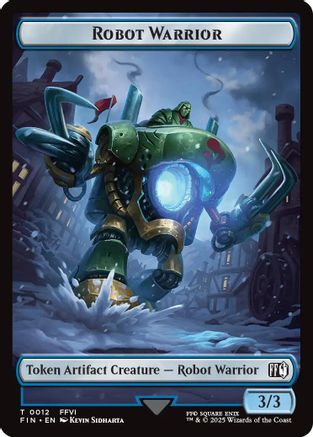 Robot Warrior (0012) // Copy (0001) Double-Sided Token [FINAL FANTASY Tokens]-3