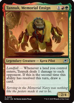 Tannuk, Memorial Ensign [Edge of Eternities]-1