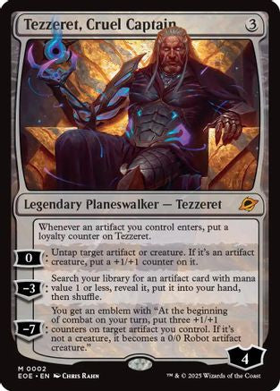 Tezzeret, Cruel Captain [Edge of Eternities]-1