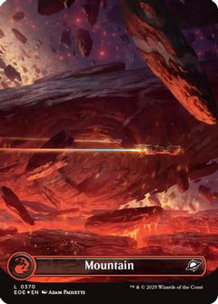 Mountain (0370) (Borderless) (Galaxy Foil) [Edge of Eternities]-1