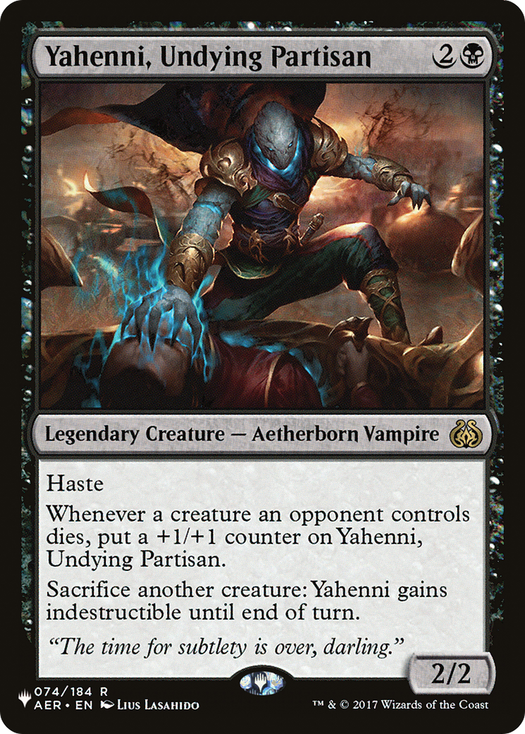 Yahenni, Undying Partisan [The List]-1