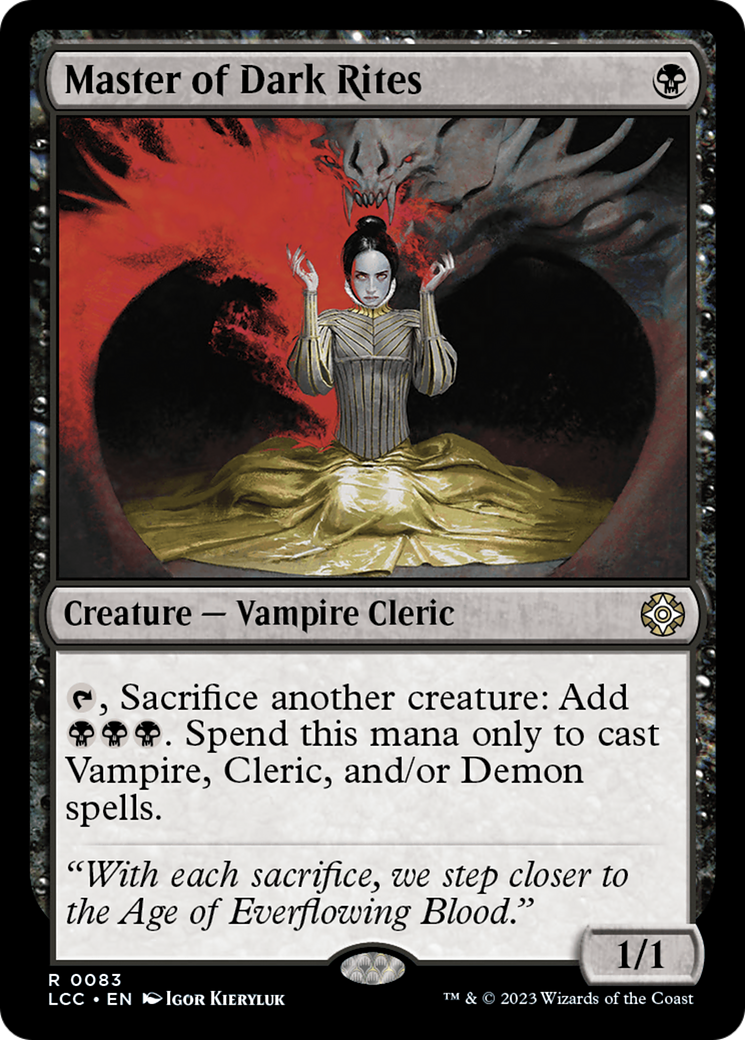 Master of Dark Rites [The Lost Caverns of Ixalan Commander]-1