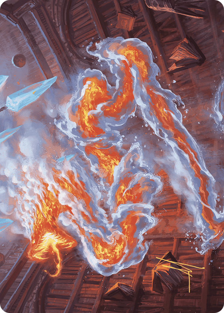 Scalding Viper // Scalding Viper (AWOE-041) - Wilds of Eldraine Art Series (Borderless) Foil-1