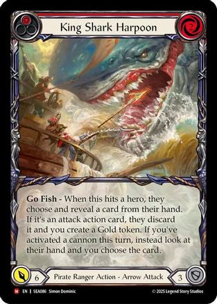 King Shark Harpoon (Extended Art) [SEA086] (High Seas)  Rainbow Foil-1