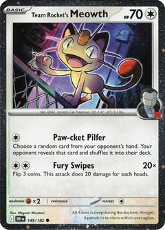 Team Rocket's Meowth (149/182) (Cosmos Holo) [Miscellaneous Cards]-1