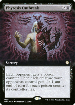 Phyresis Outbreak (Extended Art) [Phyrexia: All Will Be One Commander]-2