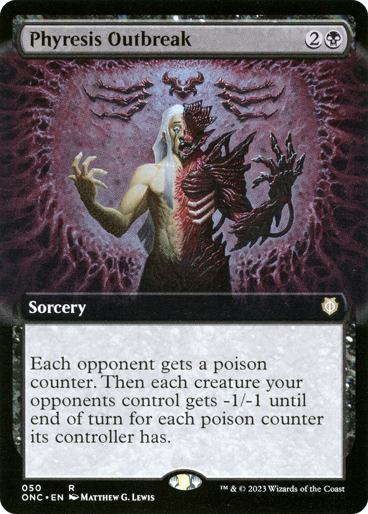 Phyresis Outbreak (Extended Art) [Phyrexia: All Will Be One Commander]-2