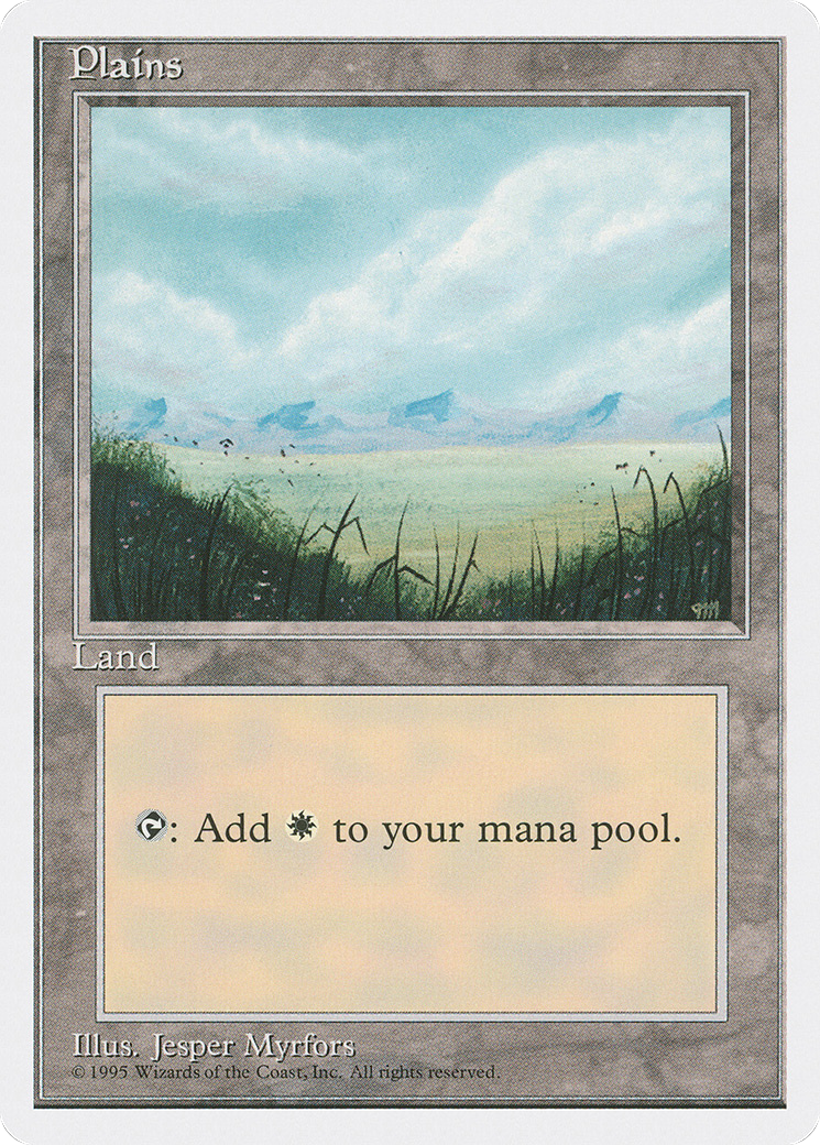 Plains (No Trees / Signature on Right) [Fourth Edition]-1