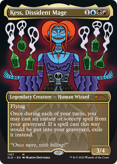 Kess, Dissident Mage (Borderless) [Secret Lair Drop Series]-1