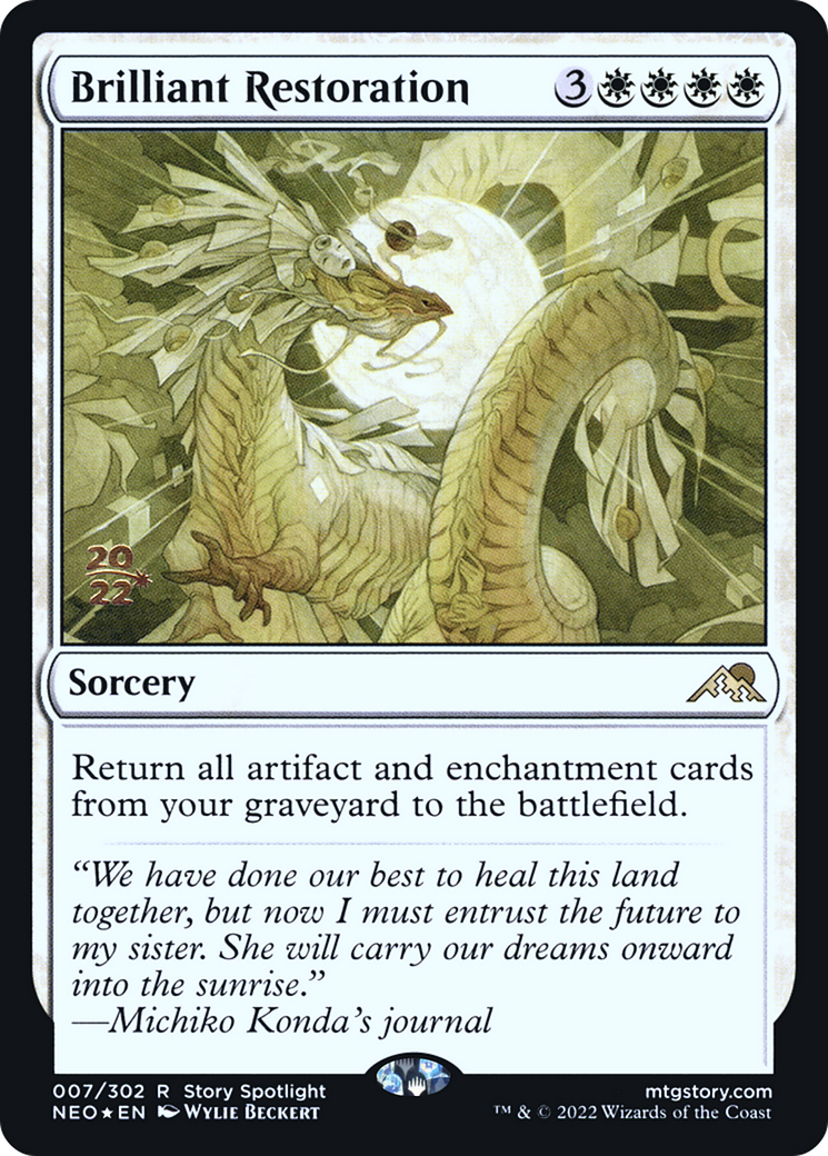 Brilliant Restoration [Kamigawa: Neon Dynasty Prerelease Promos]-1
