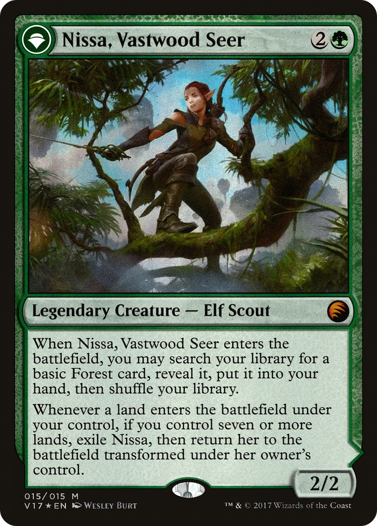 Nissa, Vastwood Seer // Nissa, Sage Animist [From the Vault: Transform]-3