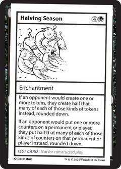Halving Season [Mystery Booster 2 Playtest Cards]-1