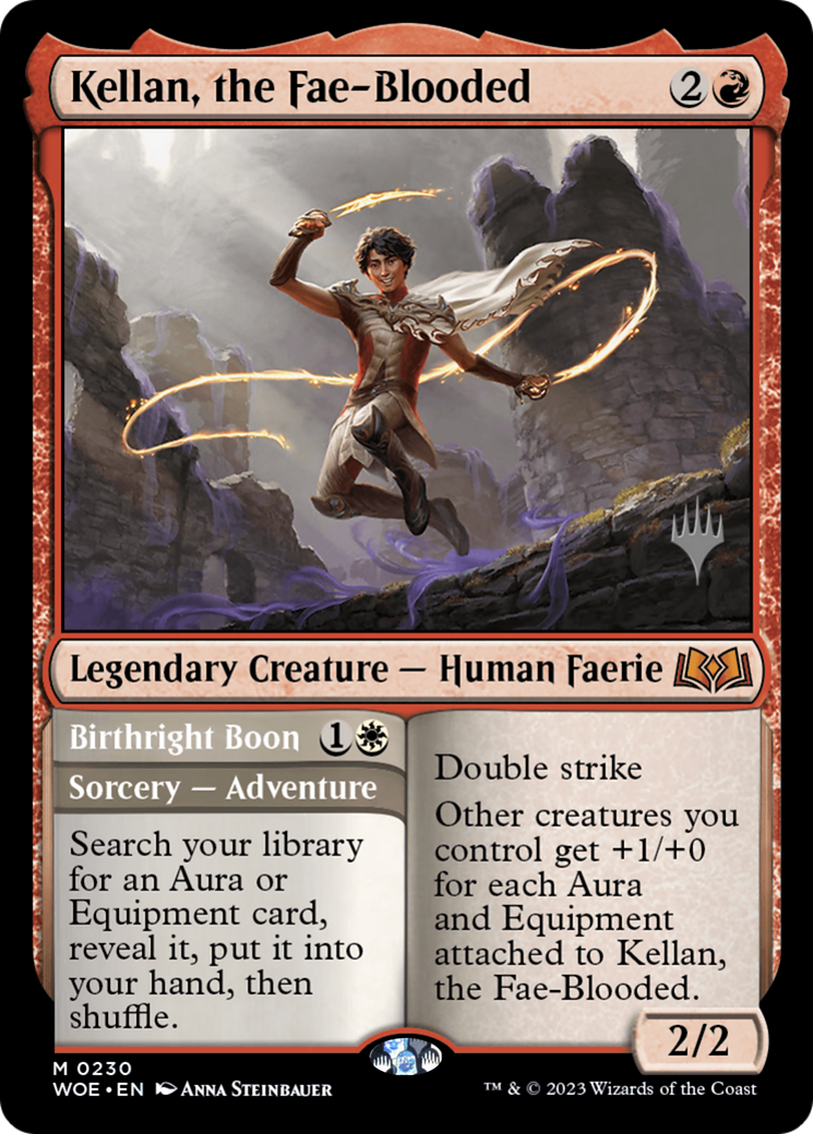 Kellan, the Fae-Blooded (Promo Pack) [Wilds of Eldraine Promos]-1