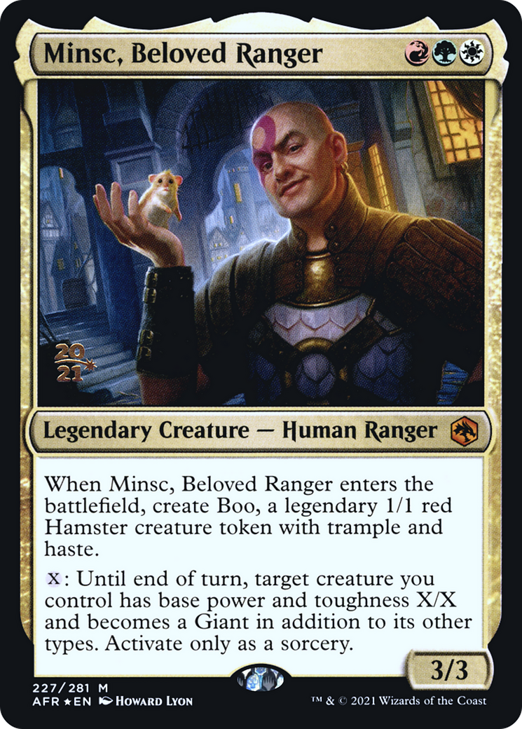 Minsc, Beloved Ranger [Dungeons & Dragons: Adventures in the Forgotten Realms Prerelease Promos]-1
