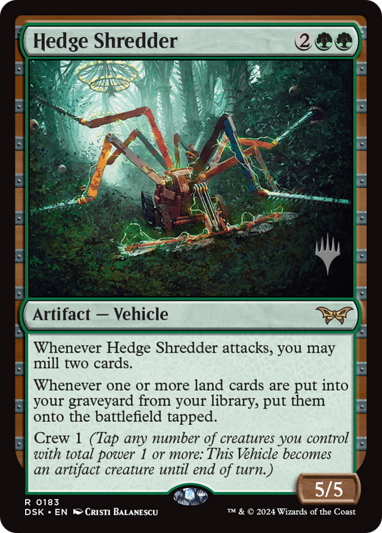 Hedge Shredder (Promo Pack) [Duskmourn: House of Horror Promos]-1