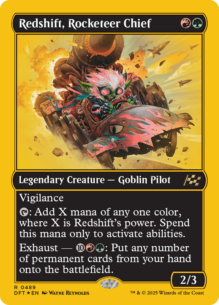 Redshift, Rocketeer Chief (First-Place Foil) [Aetherdrift]-1