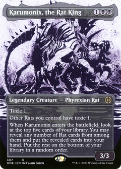 Karumonix, the Rat King (Borderless Ichor) [Phyrexia: All Will Be One]-1