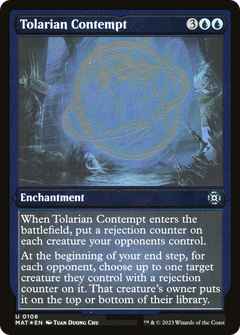 Tolarian Contempt (MAT-108) - March of the Machine: The Aftermath Etched Foil-1