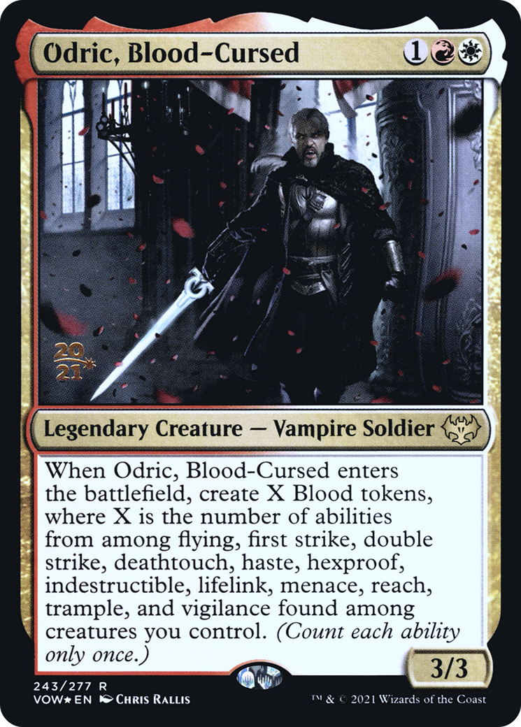 Odric, Blood-Cursed [Innistrad: Crimson Vow Prerelease Promos]-1