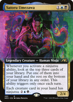 Satoru Umezawa (Extended Art) [Kamigawa: Neon Dynasty]-1